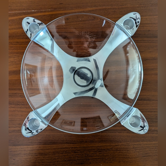 Stelton Stainless X-30 4 Lights Candle Holder Centerpiece 14.5" Large Dish - Picture 4 of 9